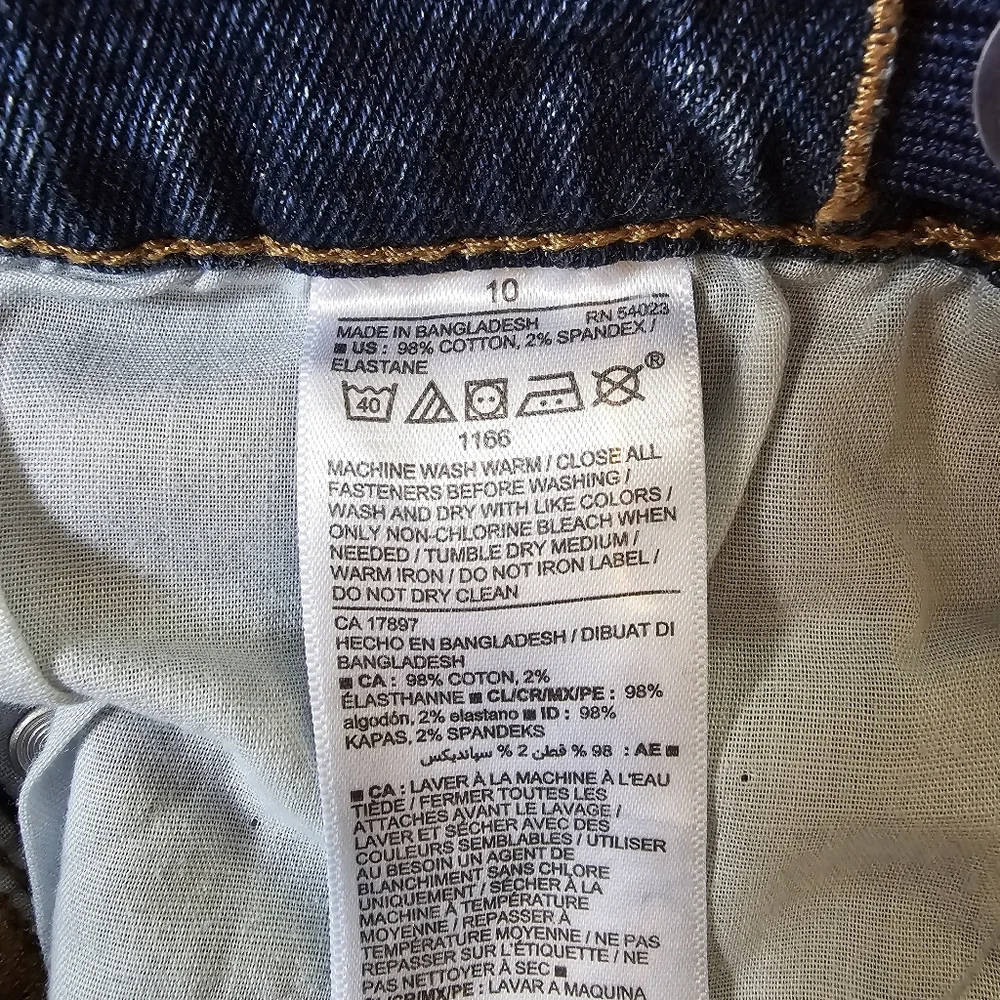 Old Navy Boys Jeans Straight Built-in Flex Durable Active School 10 blue